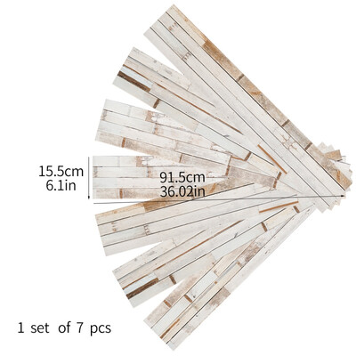 

7Pcs 915x155cmCM Floral Wood Grain Sticker Self Adhesive PVC Floor Tiles Plank Sticker for Hotel Bedroom Ground Decal Floor