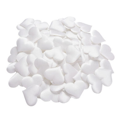 

100pcs Artificial Padded Fabric Love Heart Petals Wedding Party Decorations DIY Scrapbook Gift Box Christmas Decoration Crafts