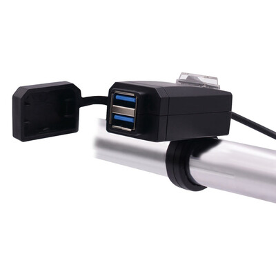 

Qc30 Fast Charge Motorcycle Waterproof Dual Usb Mobile Phone Charger Adapter