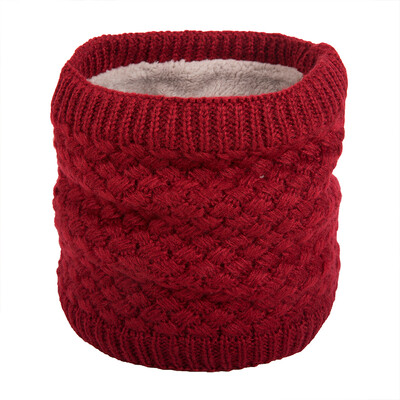 

Unisex Winter Men Women Faux Fur Scarf Fleece Thicken Neckerchief Knit Neck Warmer Circle Loop Scarves
