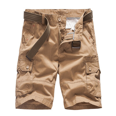 

Gobestart Mens Fashion Casual Cotton Pocket Solid Outdoors Work Trouser Cargo Short Pants