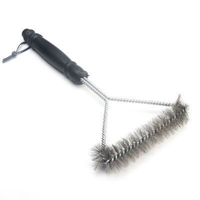 

12inch Barbecue Grill BBQ Brush Stainless Steel Wire Bristles Cleaning Brushes With Handle Cooking Tool Supplies