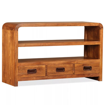

TV Cabinet Solid Wood with Sheesham Finish 354"x118"x216"