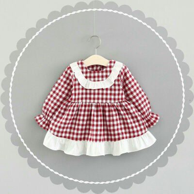 

Dress for Girl Baby Clothes Plaid Princess Girl Dress Baby Girl Clothes Cotton Birthday Wedding Dress