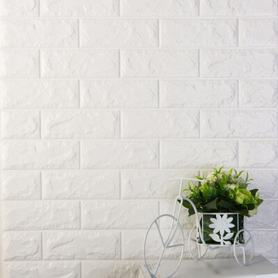 

PE Foam 3D Wall Stickers Brick Pattern Self Adhesive Anti-collision Water-resistant Moistureproof Wallpaper Home Decor Bedroom Liv