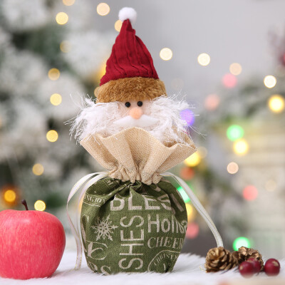 

Tailored Christmas Decorations Xmas English Snowman Apple Bag Christmas Eve Apple Bag