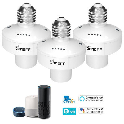 

SONOFF SlampherR2 ITEAD WiFi Smart Light Bulb Holder 433MHz RF Wireless Lamp Holder Smart APP Control Voice Control Compatible wit