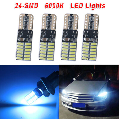 

4pcs Blue 24-SMD LED Reversing Lights Error Free W204 Bulbs Super Bright DC12V