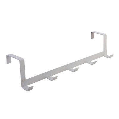 

5 row of rear Over-The-Door Hook Rack Metal Hanger Storage Holder Hanging Coat Hat Towel Bag
