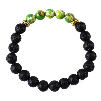 

Natural Stone 8mm Beads Bracelets Chakras Yoga Bracelets energy lava stone chakra colorful beads bracelet