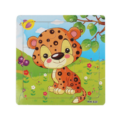 

YIWULAWooden Leopard Jigsaw Toys For Kids Education And Learning Puzzles Toys