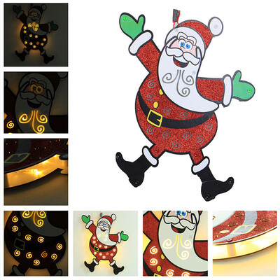 

〖Follure〗Creative Wooden Christmas House Led Light Hanging Pendant Xmas Ornament NEW