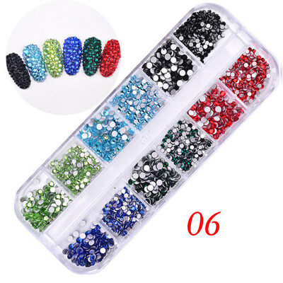 

Gobestart 12 Lattices Nail Decorate Glittering Drill Long Box Packing Nail Art Make-up