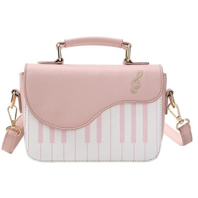 

Leisure Women Piano Printing Shoulder Crossbody Bag Faux Leather Pouch Handbag