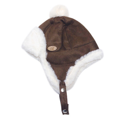 

Childrens Toddler Kids Unisex Hat Winter Velvet Baby Casual All-match Warm Earmuffs Adjustable Bomber Hat