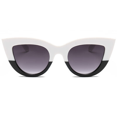 

Vintage Retro Cat Eye Sunglasses Women Big Frame Sun Glasses Black ladies Sunglass Wrap Eyewear oculos Modified face