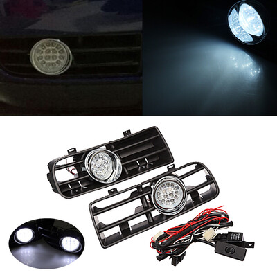 

For Golf Mk4 1999-2004 1 Pair Fog Lights Lamp With Switch Harness Bumper Grille