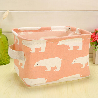

Fashion Storage Baskets Bins Small Cute Cotton Linen Container Basket Well