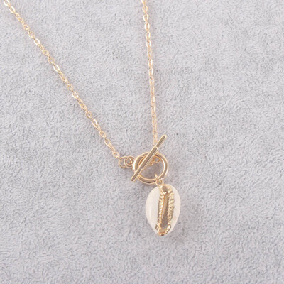

Fashion Women Girls Gold 2019 Summer Beach Sea Shell Pendant Necklace Jewelry
