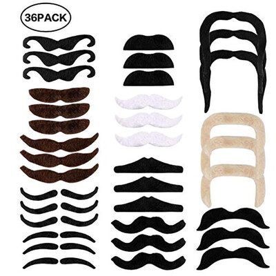 

Special 36pcsset Self-Adhesive Mustache Sticking Sticky False Beards Party For Christmas Party Birthday
