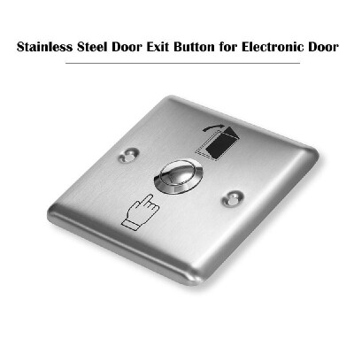 

Stainless Steel Door Exit Button Electronic Door Lock NO COM Push Release Exit Wall Switch Lock Sensor for Magnetic Door Access Co