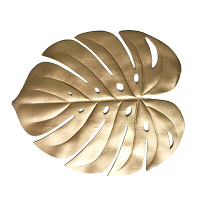 

1PCS EVA Shape Household Simple Placemat Turtle Leaf Placemat With Holes Table Decoration new