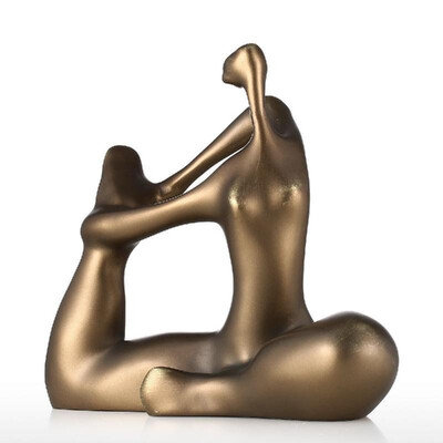

Plump Woman- Yoga Bowing Tomfeel Resin Sculpture Home Decoration Original Design Yoga Plump
