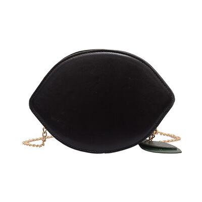 

Bags for women 2019 PU Leather Solid Color Versatile Chic Chain Casual Leaf Messenger Simple Retro Shoulder Bag