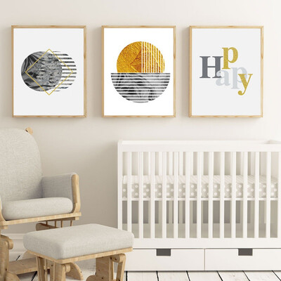 

Frameless Geometric Pattern Mural Living Room Simple Sofa Wall Bedroom Decorative Painting