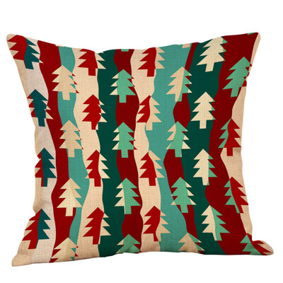 

〖Follure〗Christmas Pillow Case Glitter Cotton Linen Sofa Throw Cushion Cover Home Decor