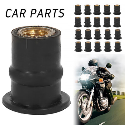 

M5 Rubber WellNut 5mm Metric Motorcycle windscreen Well Nut Wellnuts Brass NUTS 20PCS
