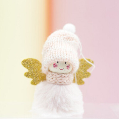 

JPGIF Mini Cute Plush Angel Girl Christmas Tree Pendants Ornaments Home Decoration