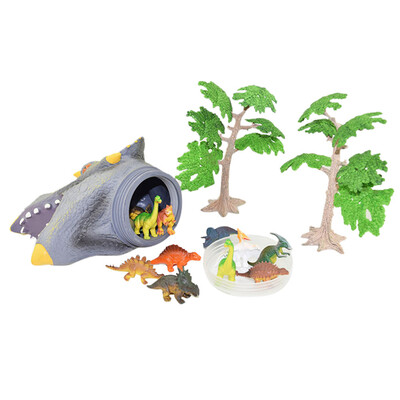 

Tailored dinosaur Animal Hand Puppet Baby Infant Kid Toy Plush Toys Silica Gel Spoof