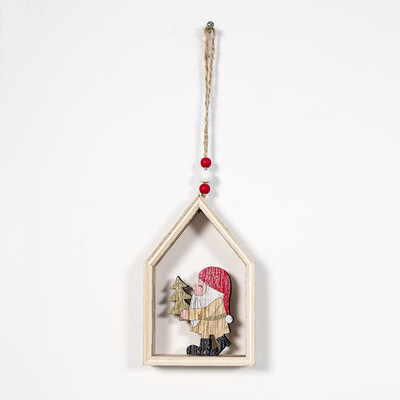

Wood Christmas Elk Deer Ornaments Xmas Tree Hanging Decoration Pendant Gifts