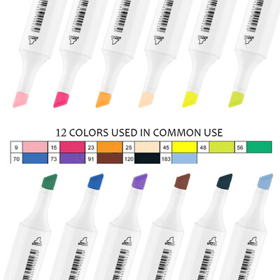 

TOUCHNEW Marker Professional Art Markers Set Double-headed Alcohol-based Markers Art Hand-painted for School Supplies