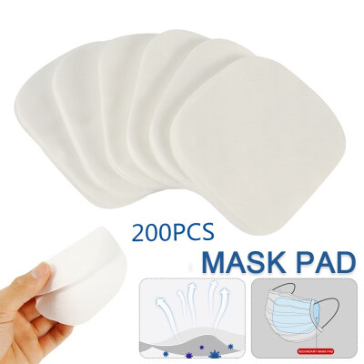 

100200pcs Disposable White Protective Mask Pad Non-wovenThree-layer Mask Pad for Personal Use Only