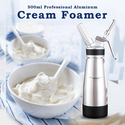

Gobestart Aluminum Alloy Coffee Cream Dessert Cream Butter Whipper Foam Maker Tool
