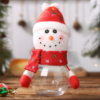 

Cute Christmas Candy Jar Xmas Decoration Bubble Candy Storage Box Transparent Candy Can Bottle Holder Christmas Gift Organizer