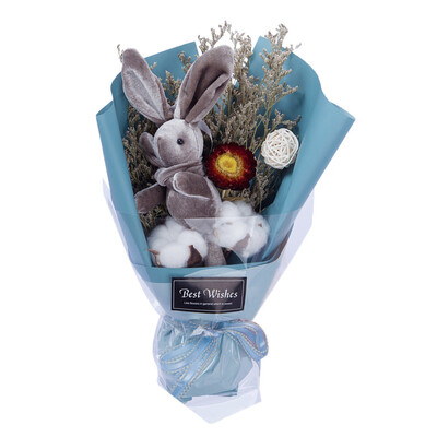 

Toponeto Dried Flower Bouquet Creative Valentines Day Gift Home Wedding Decor