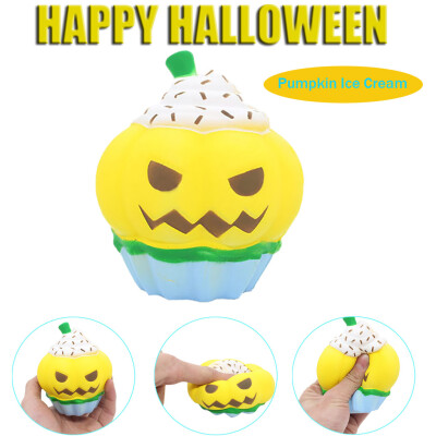 

YIWULAHalloween Pumpkin Ice Cream Slow Rising Collection Stress Reliever Toys