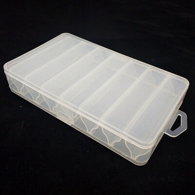 

Fishing Tackle Box Double Sided Transparent Portable Plastic Organization Case Box For Artificial Baits Lure