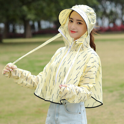 

Sunscreen Womens New Summer Long Sunscreen Fairy Breathless UV-resistant Loose Jacket Cycling