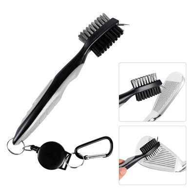 

Golf Golf Club Brush&Groove Cleaner Dual Sided Nylon & Steel Brush