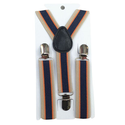 

New Boys Girls Stripes Y-Back Suspenders Child Elastic Adjustable Clip-On Braces 2-8Y