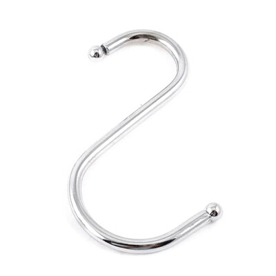 

10PCS Multifunctional Stainless Steel Color Metal -shaped SL Size Hook for Kitchen Wardrobe