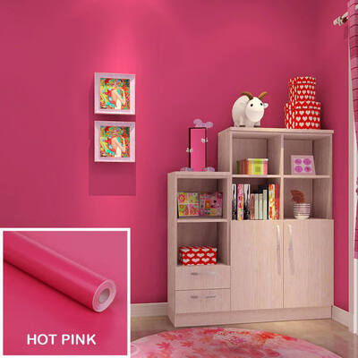 

Self-Adhesive Solid Color PVC Wallpaper Roll Peel&Stick Removable Waterproof Wall Sticker Decals Art Mural Drawer Cabinet Li