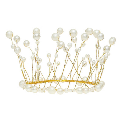 

Beautiful Pearl Crown Cake Decoration Wedding Birthday Cake Decoration Kitchen Baking Supplies