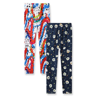 

2019 New 2pcs Toddler Baby Girls Print Pattern Pants Leggings Children Cute Stretchy Trousers Bottoms