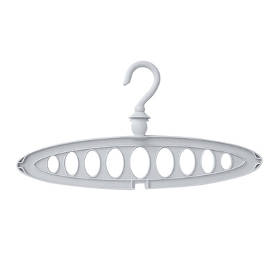 

Toponeto Plastic Clothes Hanger 9 Holes Towel Hook Closet Organizer Plastic Storage Rack