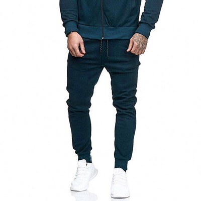

Gobestart Fashion Mens Casual Solid Loose Patchwork Color Sweatpant Trousers Jogger Pant